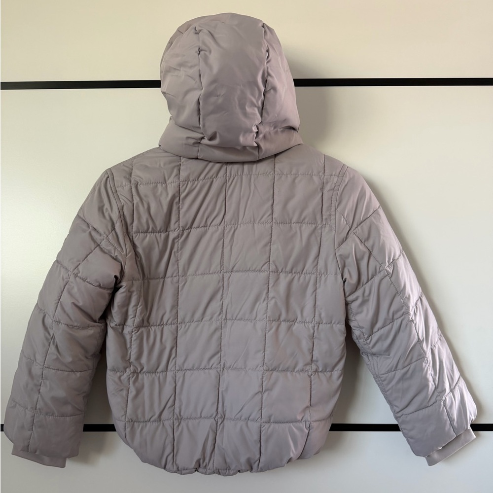 Abercrombie Kids Girls Puffer Jacket Size 7/8 Gray –Water-Resistant – Pre-Owned - Picture 2 of 16